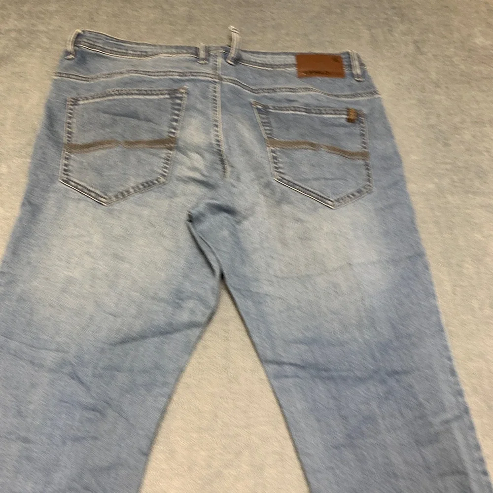 Buffalo David Bitton Axel Slim Fit Jeans Mens 36x30 Blue Denim Stretch Straight